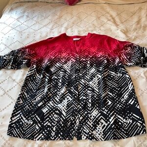 Calvin Klein 2X Long Sleeve Top